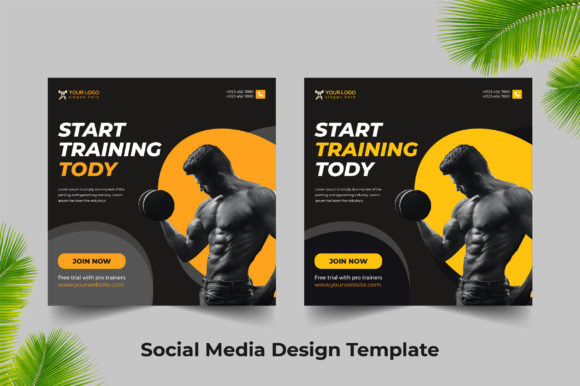 Download Fitness Gym Social Media Design - Social media design Collection