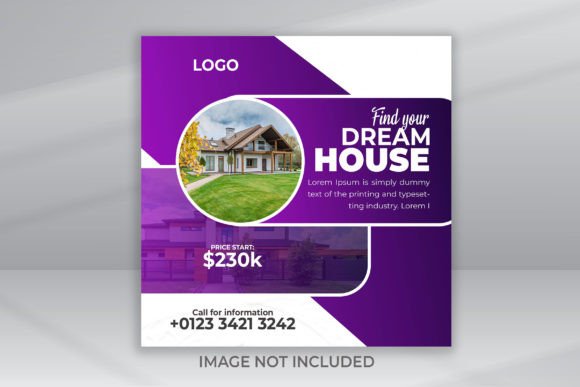 Download Social Media Posts of Real Estate - Media post Collection