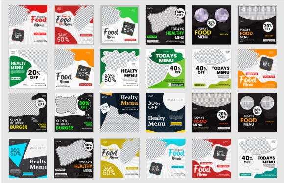 Download Social Media Post Design Template Bundle - Media post Collection